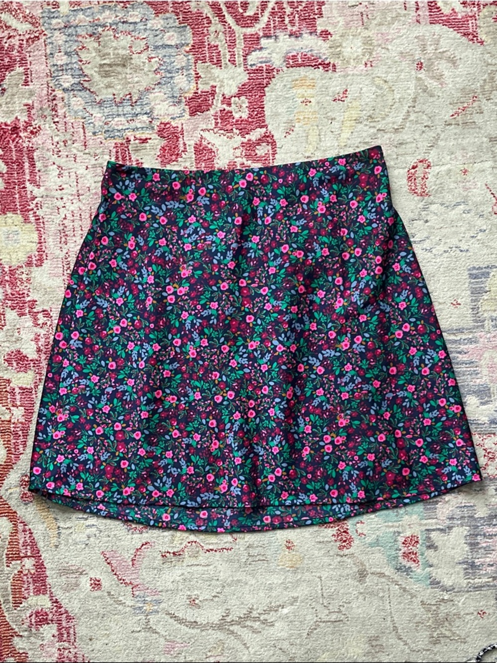 J. Crew floral mini skirt